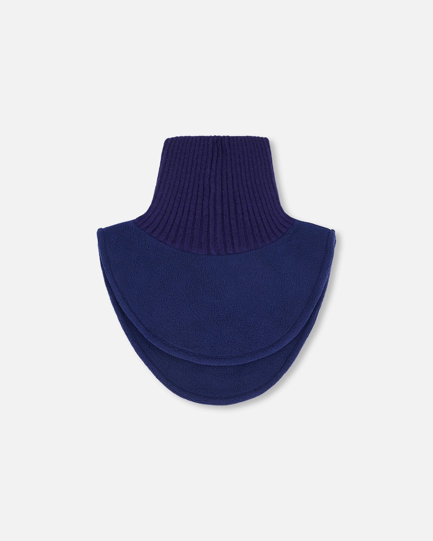 Polar Fleece And Knit Neckwarmer Navy Blue