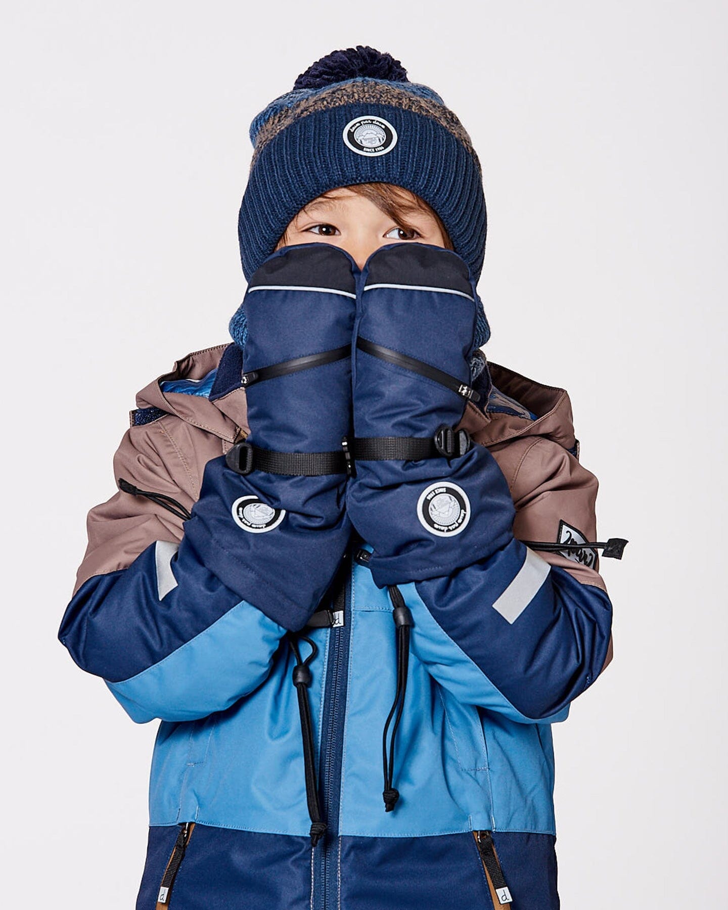 Winter Mittens Teknik Navy Blue