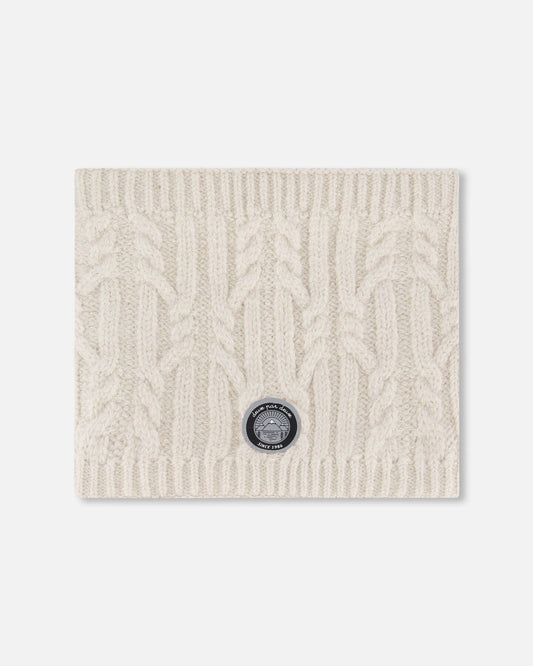 Lined Winter Neckwarmer Off-White