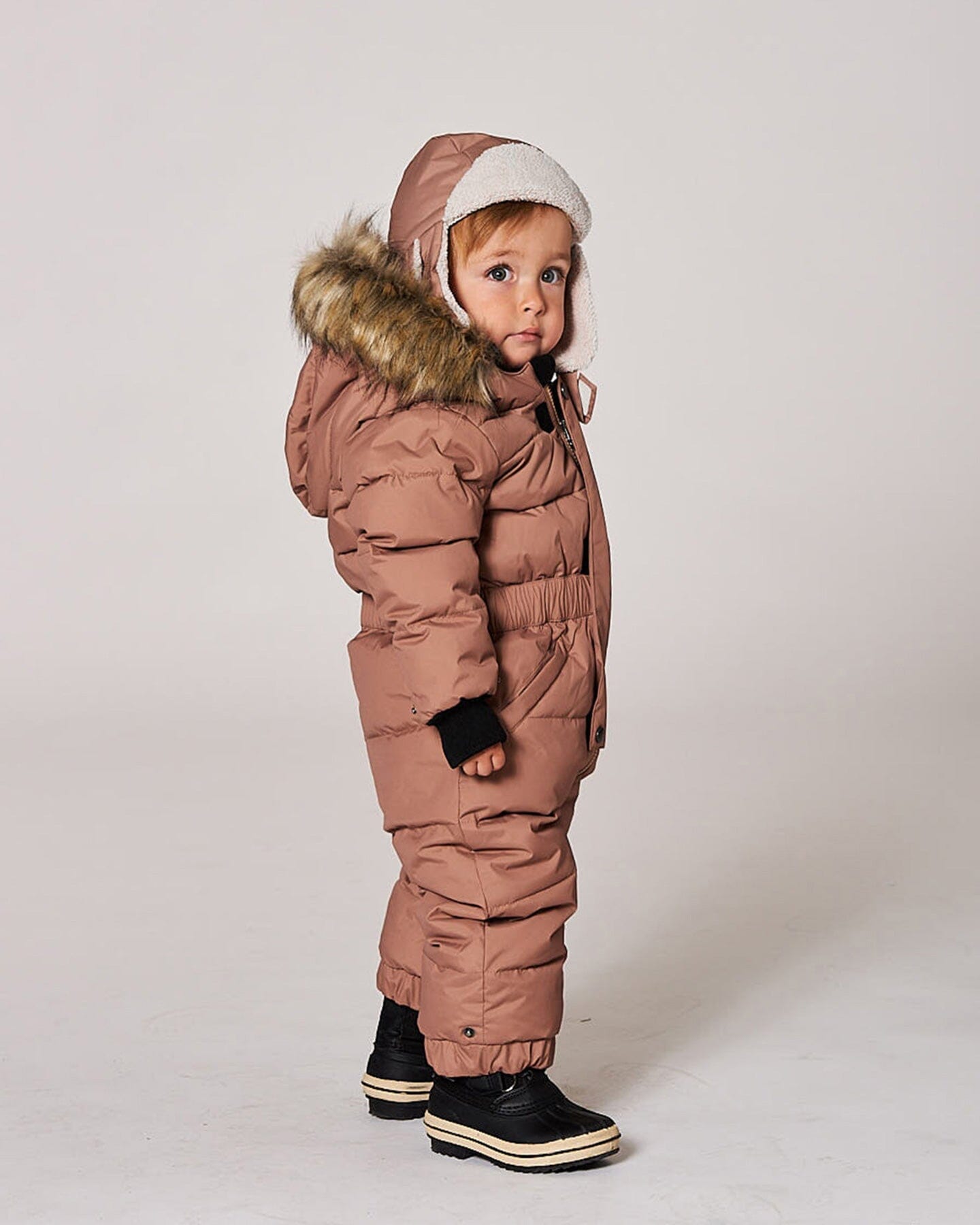 Lined Baby Chapka Chanterelle