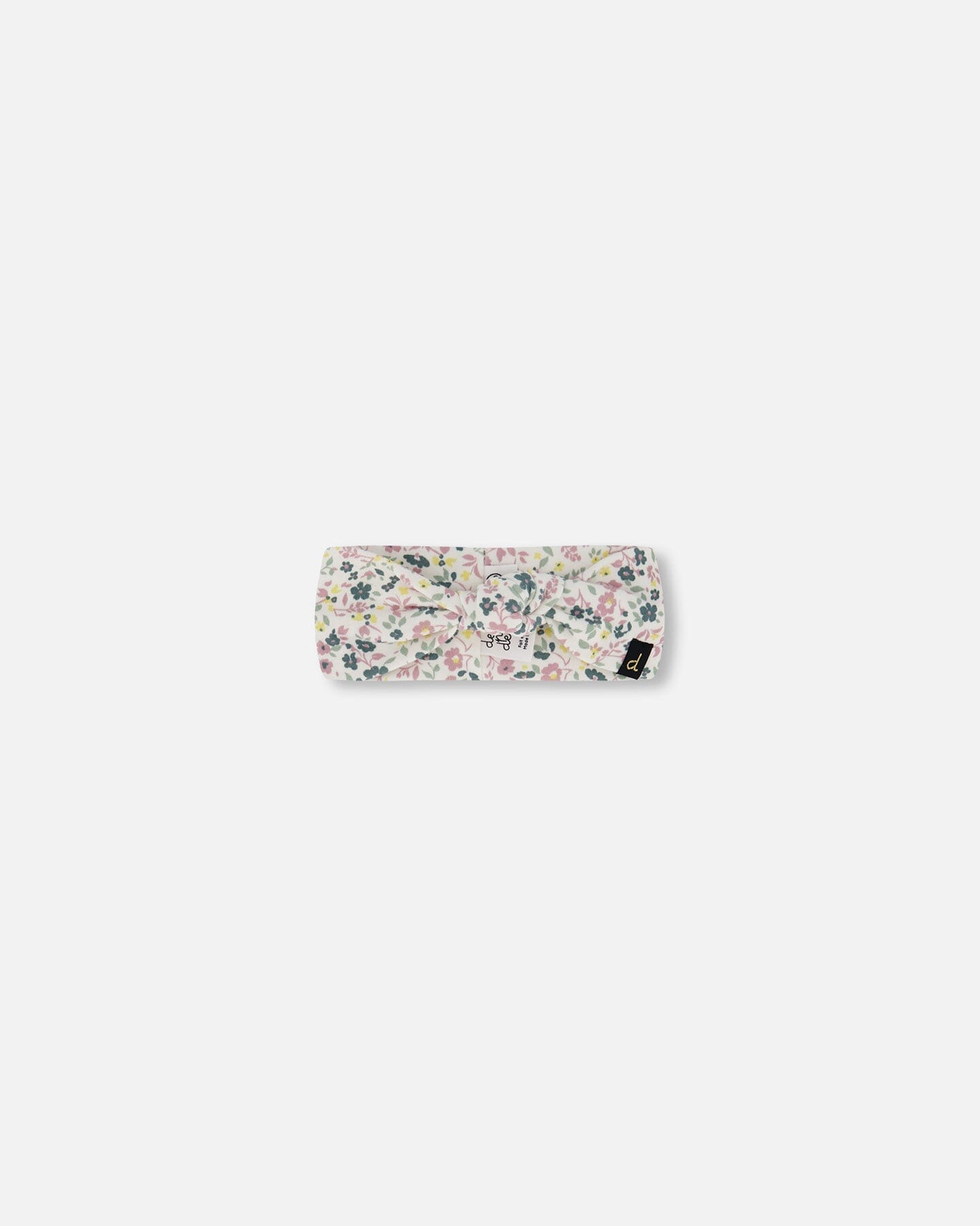 Organic Cotton Headband Off-White Floral
