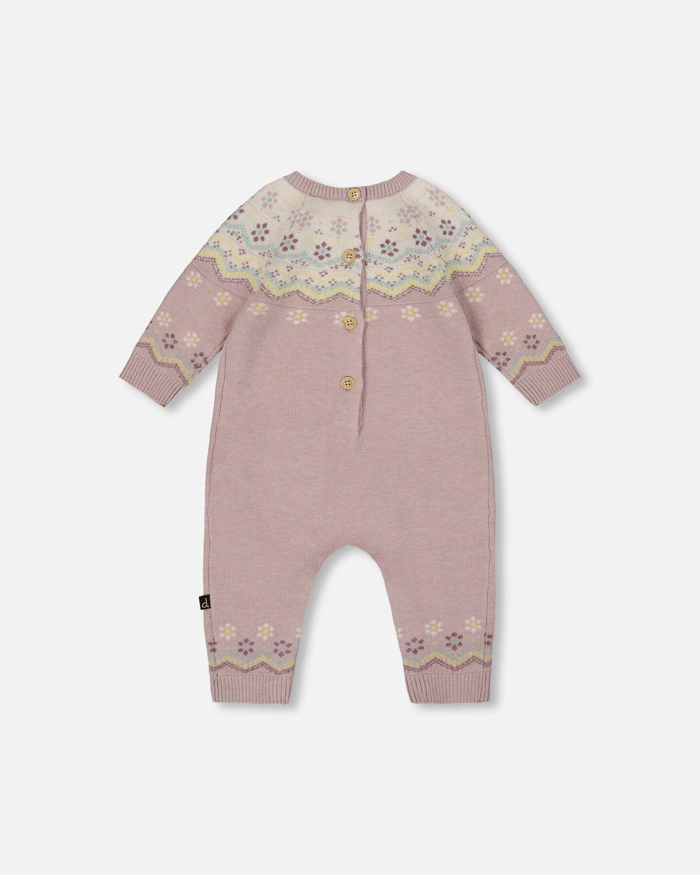 Jacquard Knitted Romper Keepsake Lilac
