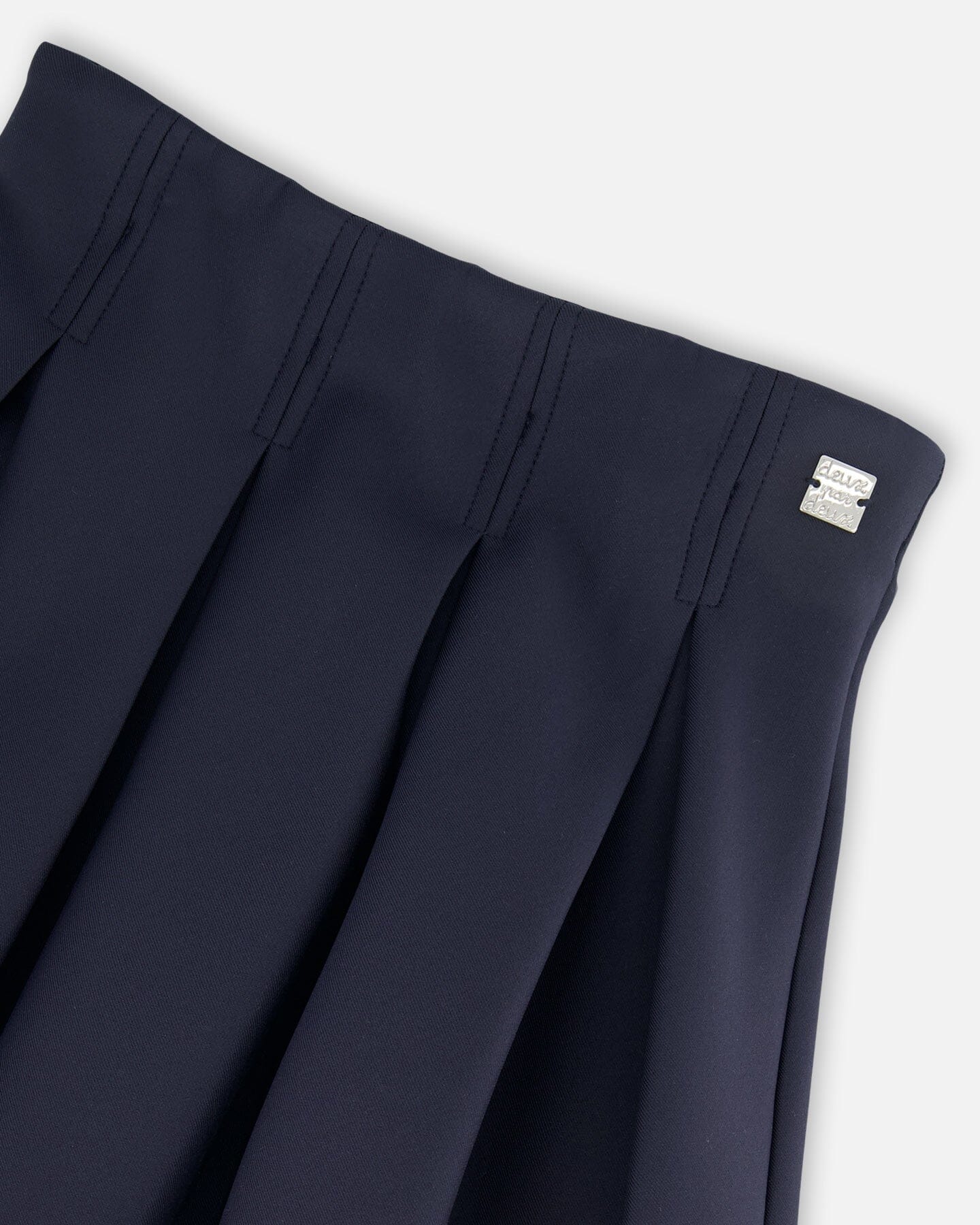Pleated Milano Skirt Navy Blue