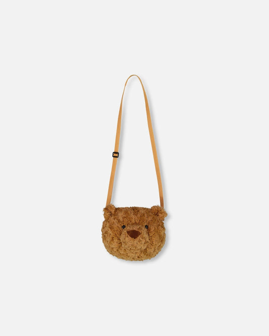 Plush Teddy Bag Caramel Brown