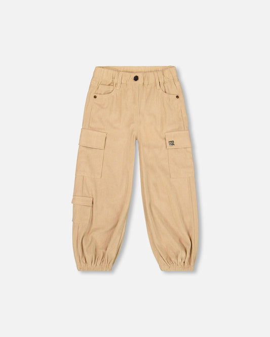 Parachute Corduroy Pants With Cargo Pockets Light Pecan Brown