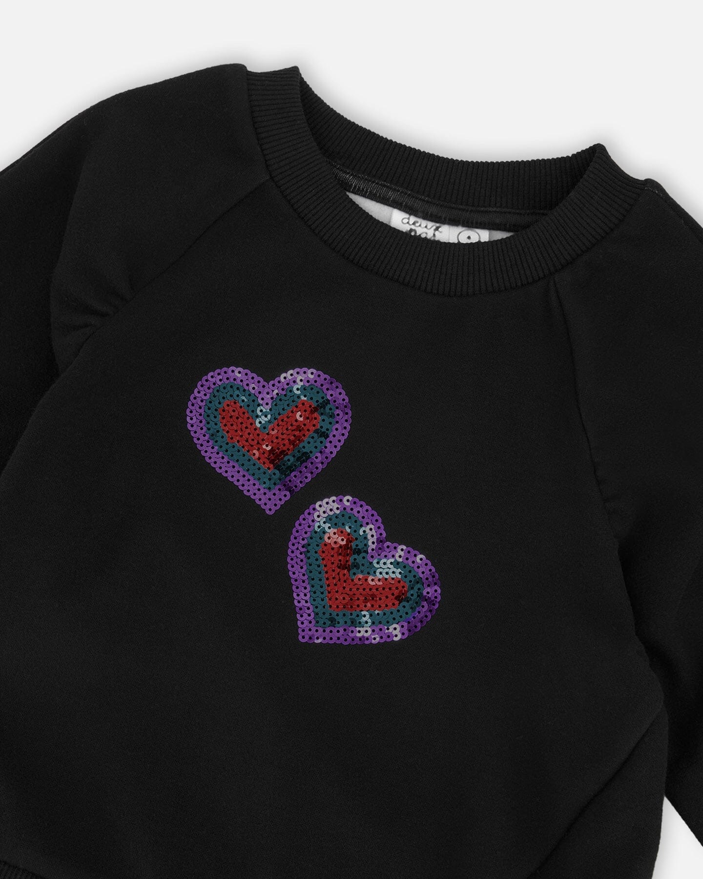 Bi-Material Dress Black With Mesh Skirt