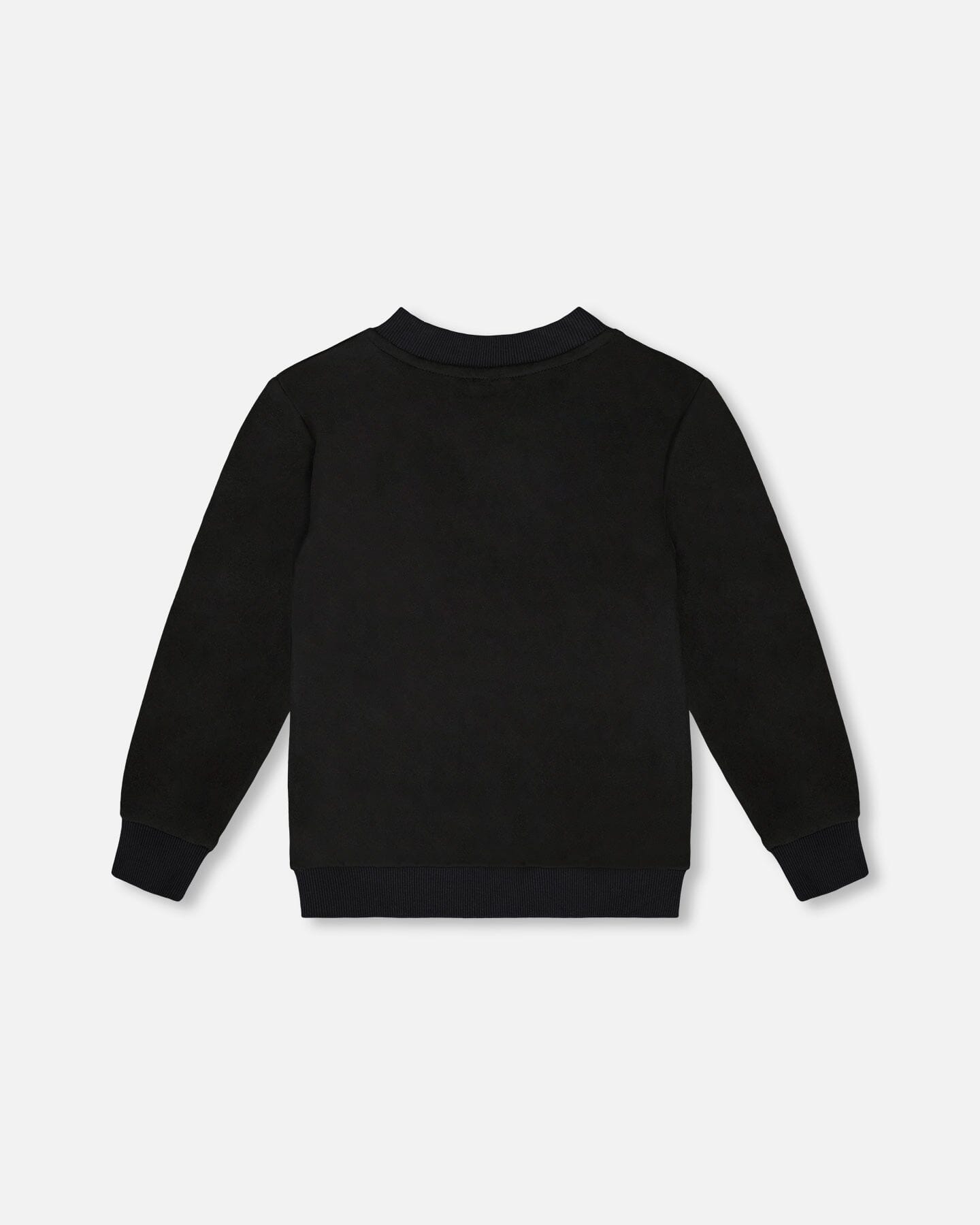 Super Soft Brushed Jersey Long Sleeve Top Black With Plaid Pocket