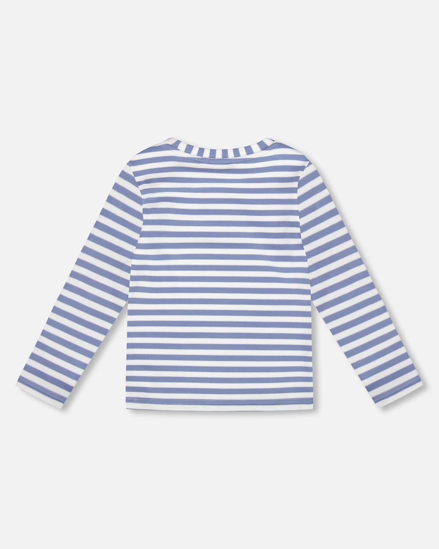 Super Soft Long Sleeve Striped Jersey T-Shirt Light Blue