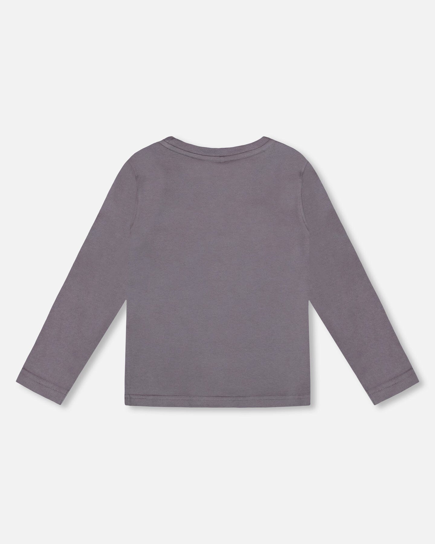 Long Sleeve Organic Cotton Jersey Tee Dark Gray