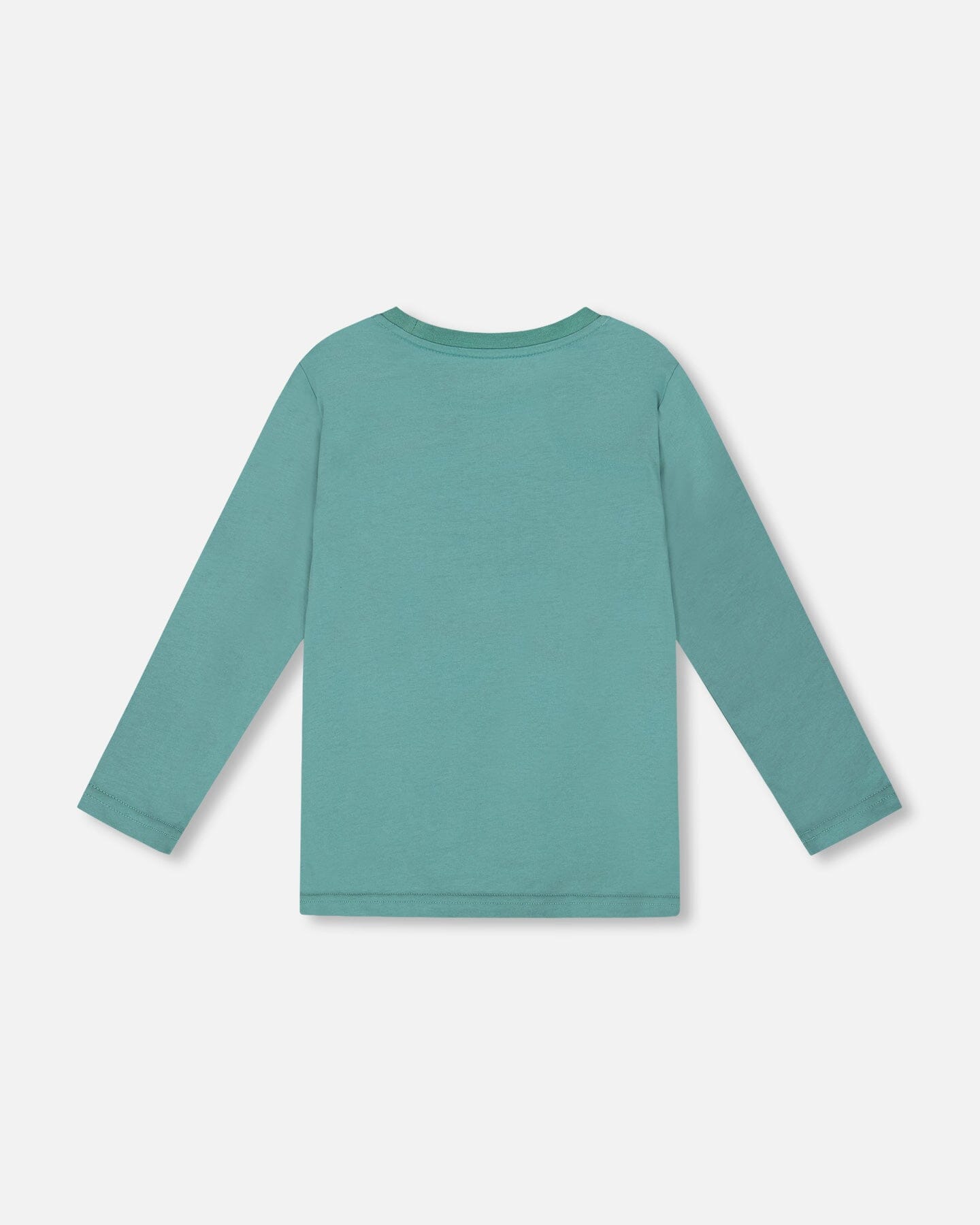 Long Sleeve Cotton Jersey Tee Shirt Sage Green