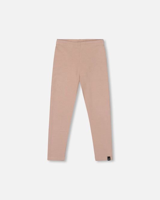 Super Soft Ribbed Leggings Light Caramel