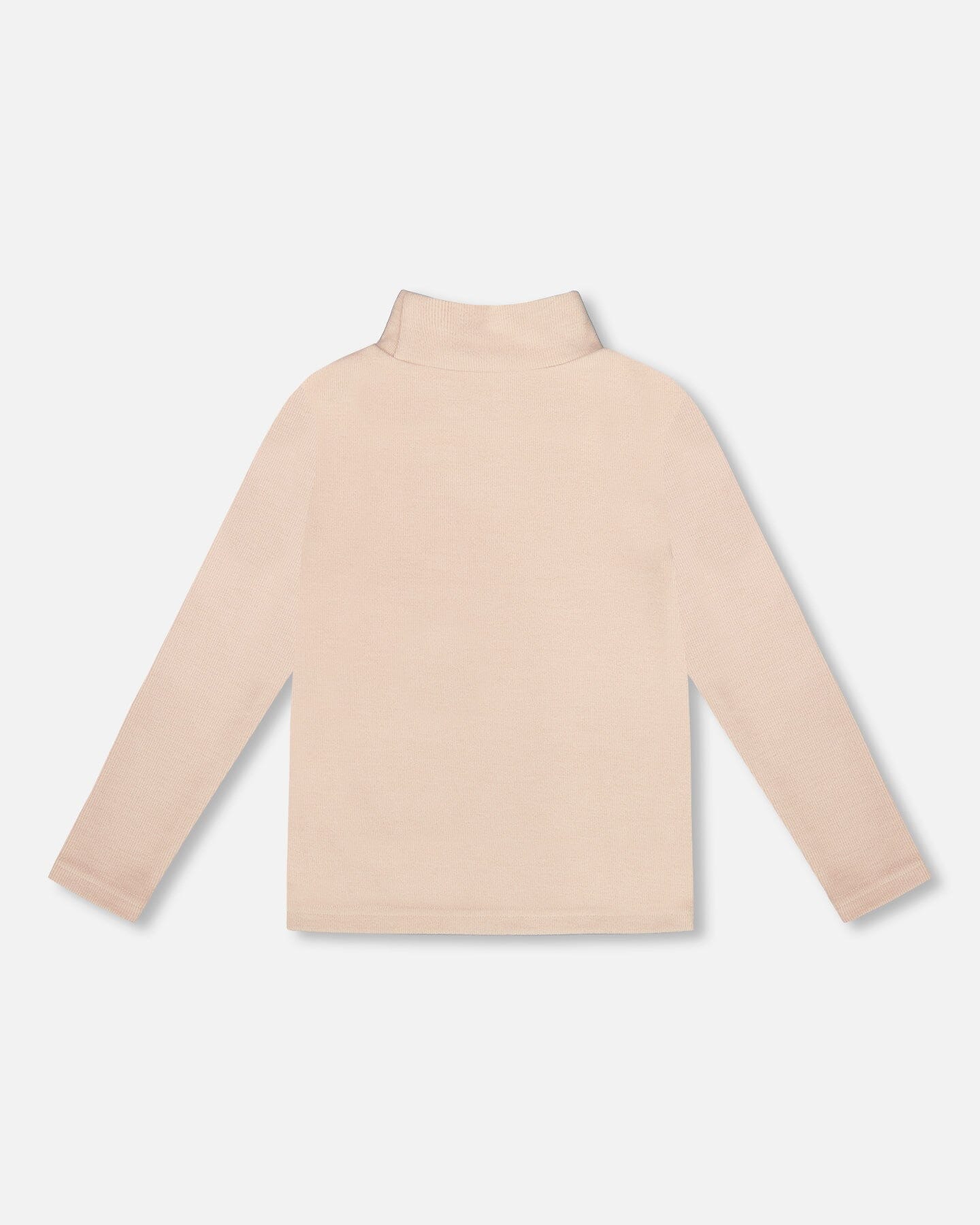 Super Soft Ribbed Mock Neck Top Light Caramel