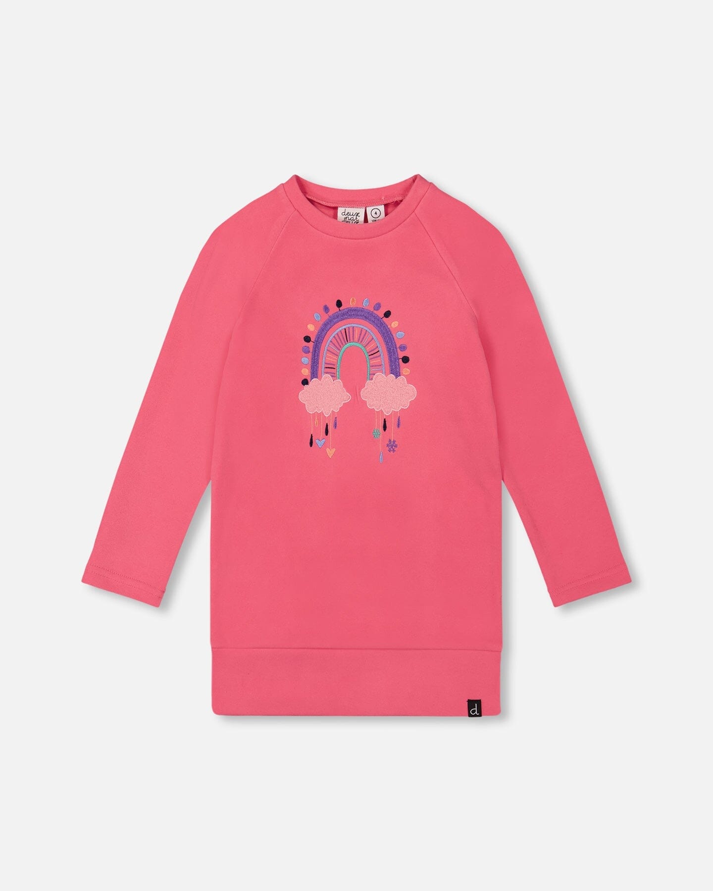 Tunic Tee With Embroidery Candy Pink