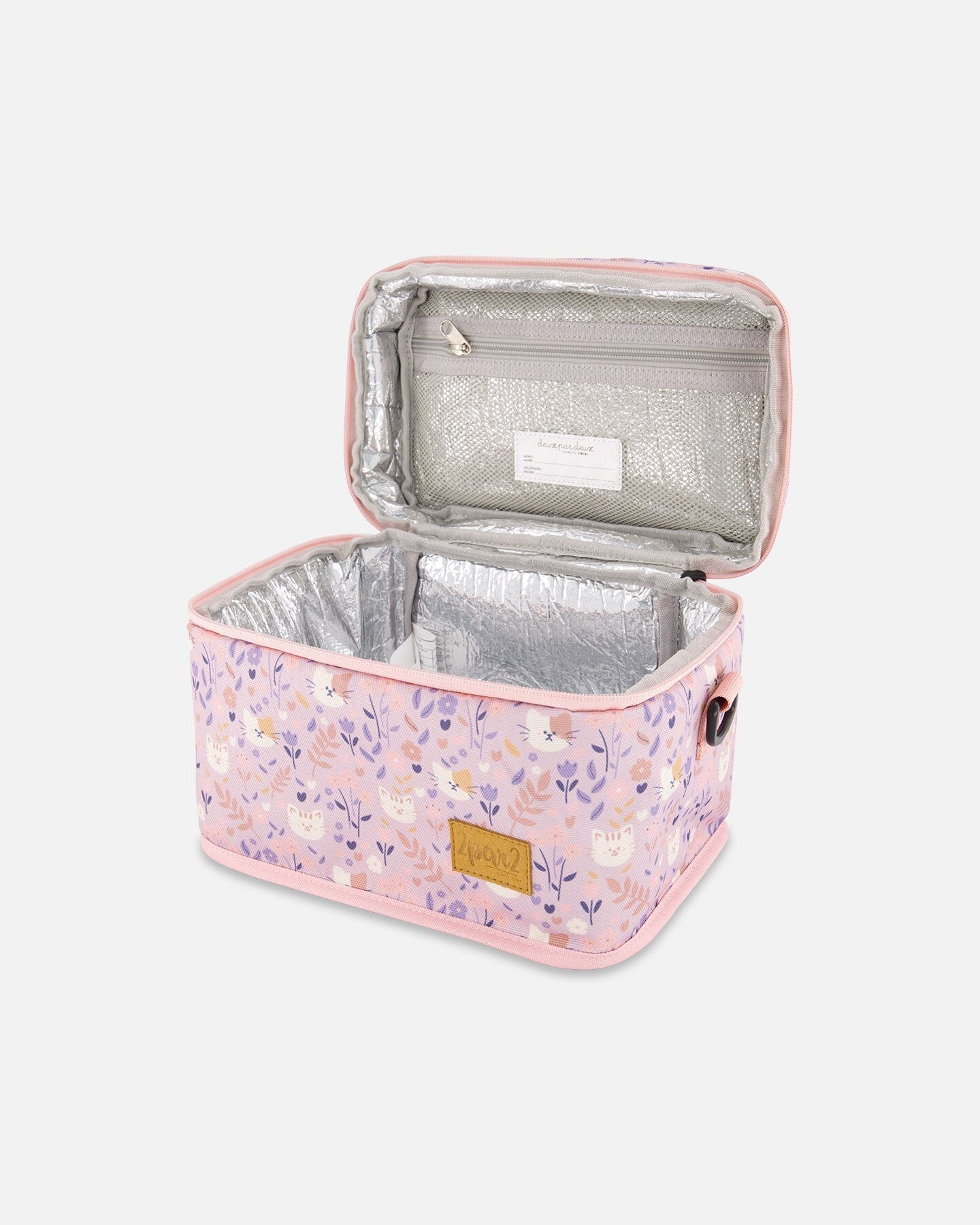 Lunch Box Lilac Cat Print