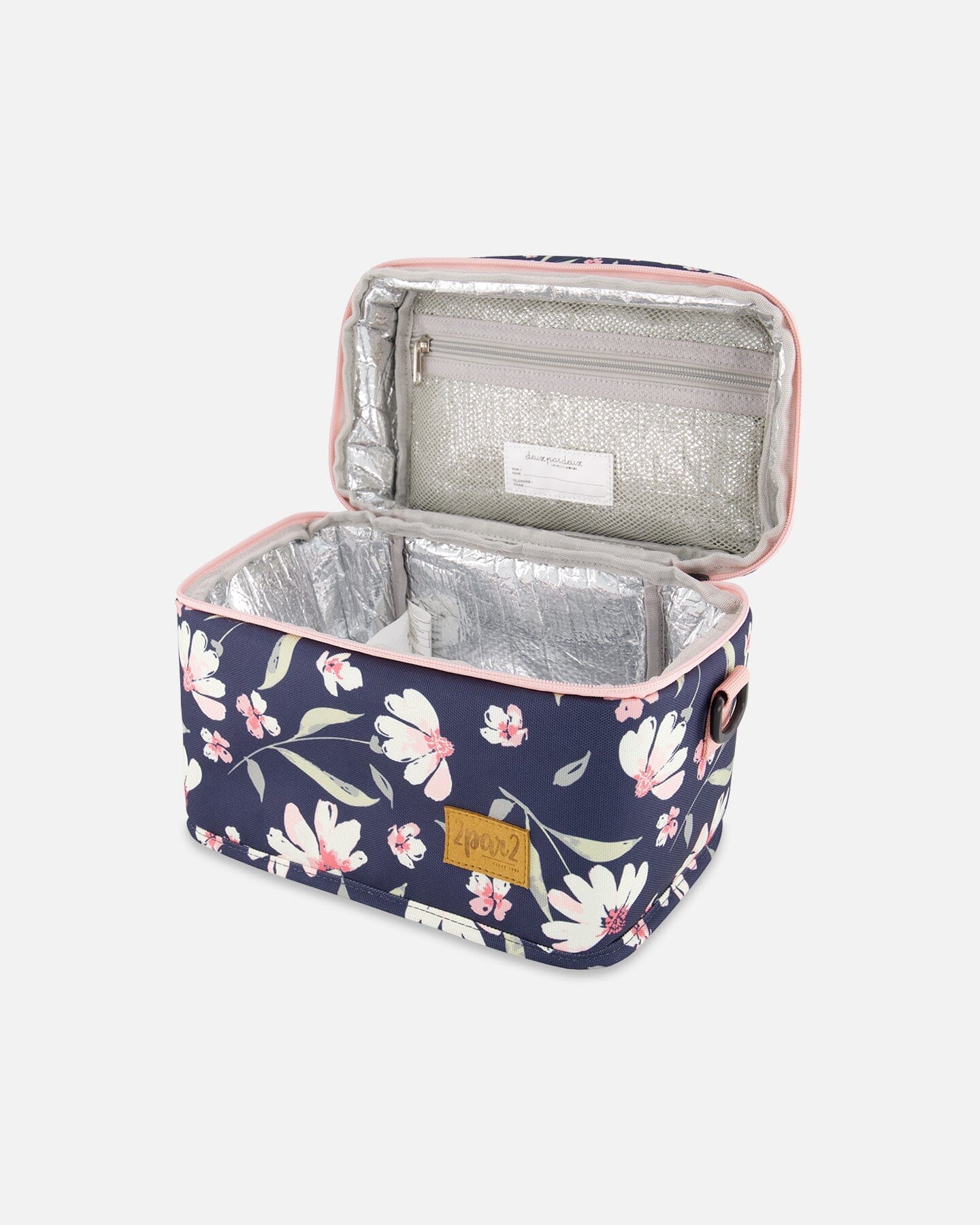 Lunch Box Navy Flower Print