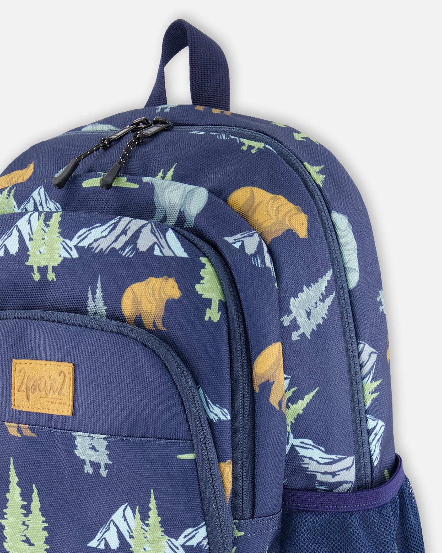 Little Kids Backpack Navy Animal Print