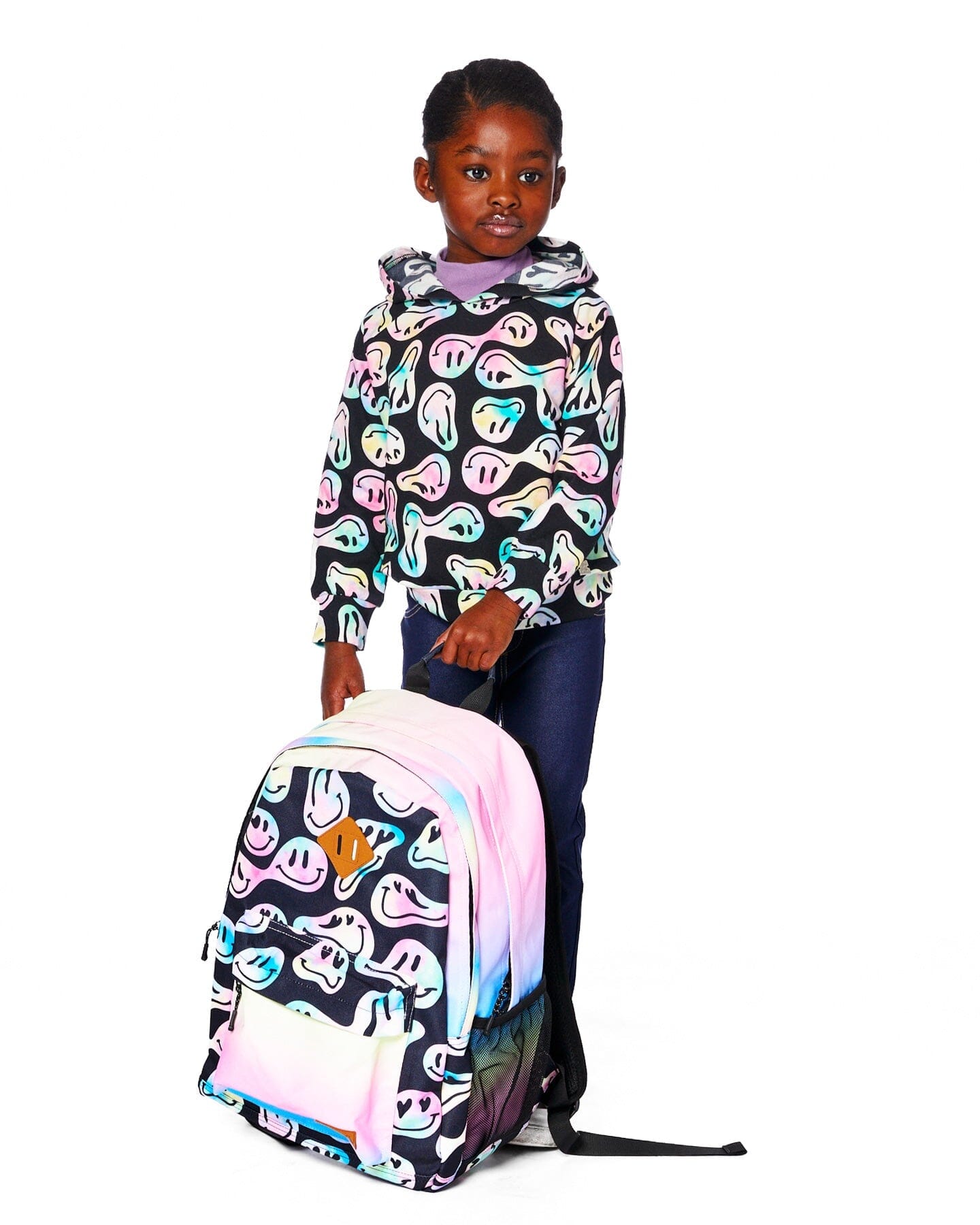 Kids Backpack Smiley Face Girl