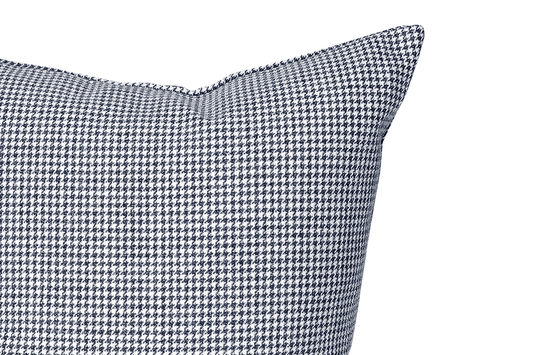 Indigo Houndstooth Cushion Cover