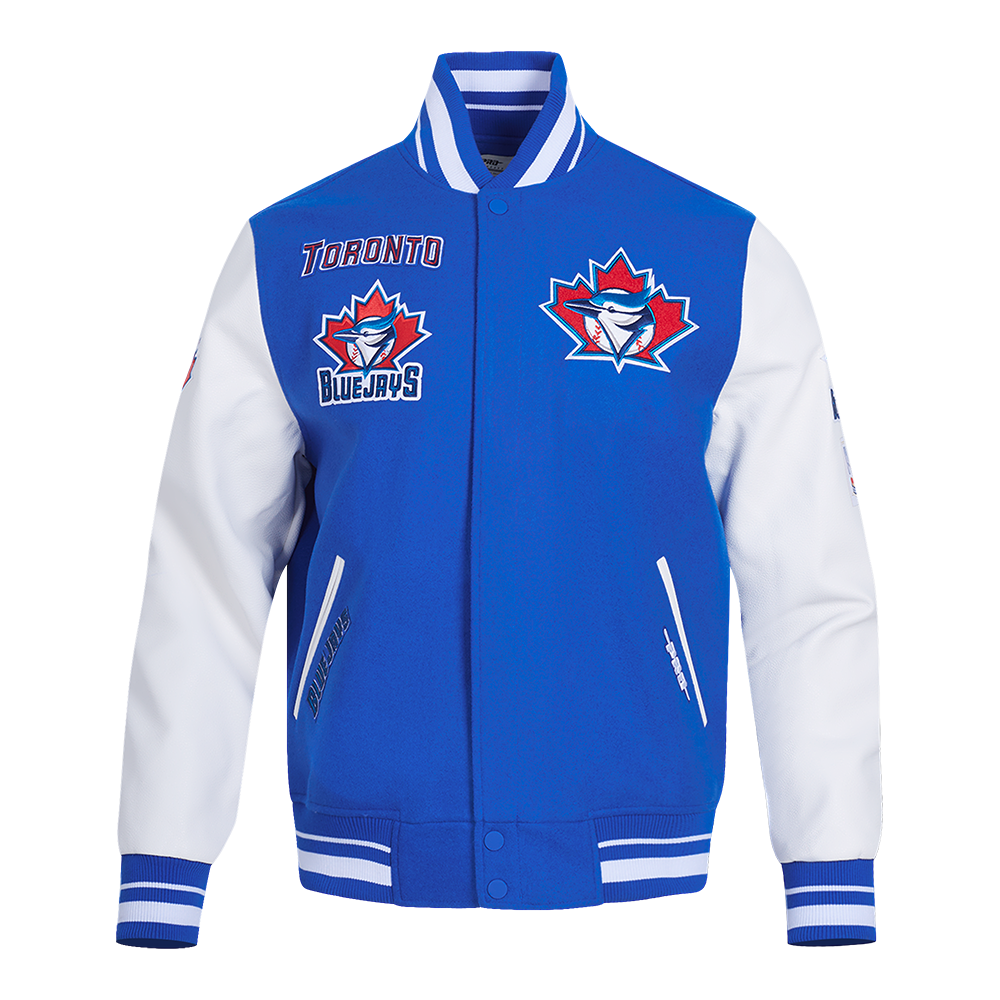 Toronto Blue Jays Retro Classics Rib Wool Varsity Jacket