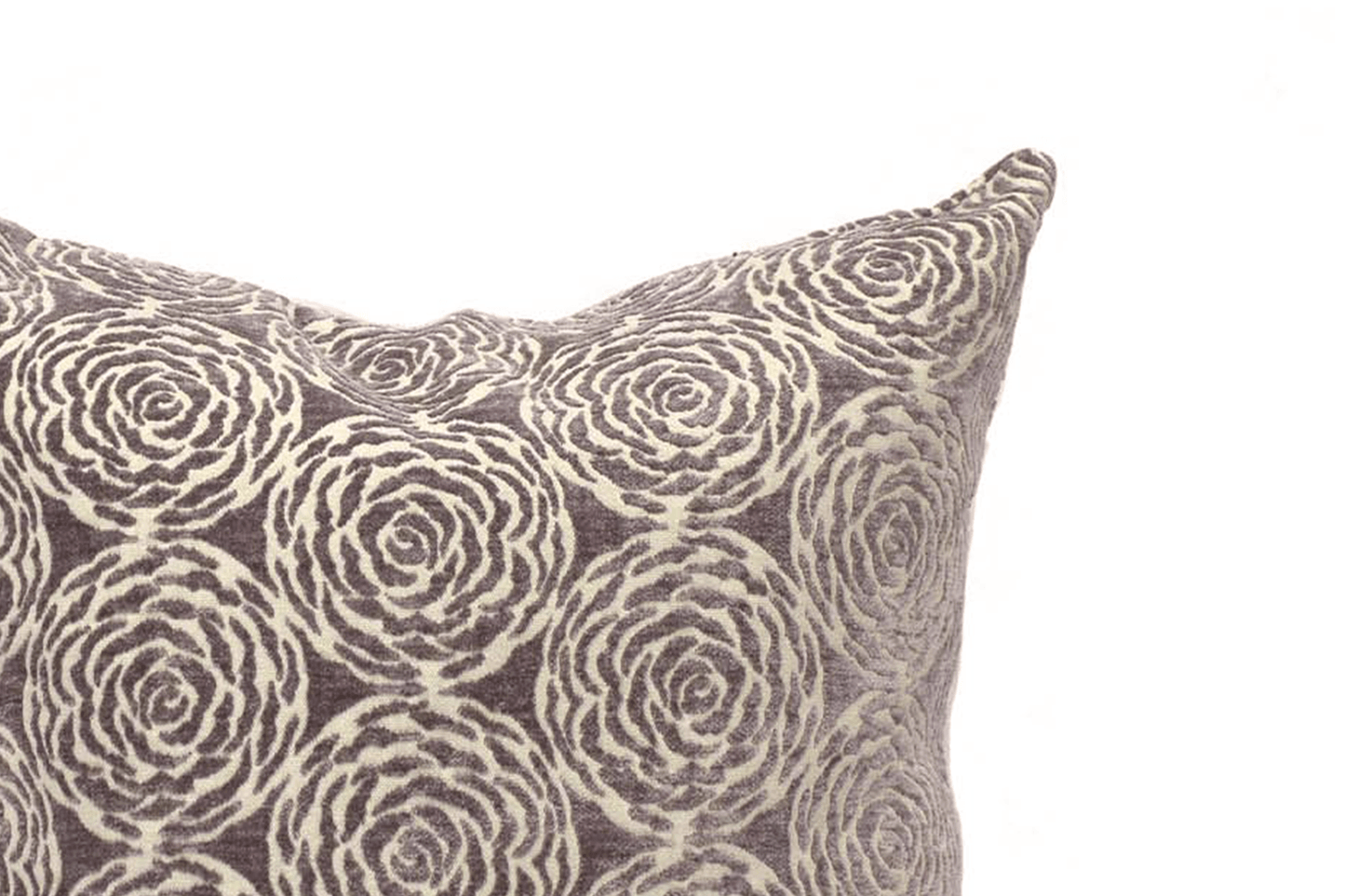 Mauve Floral Cushion Cover