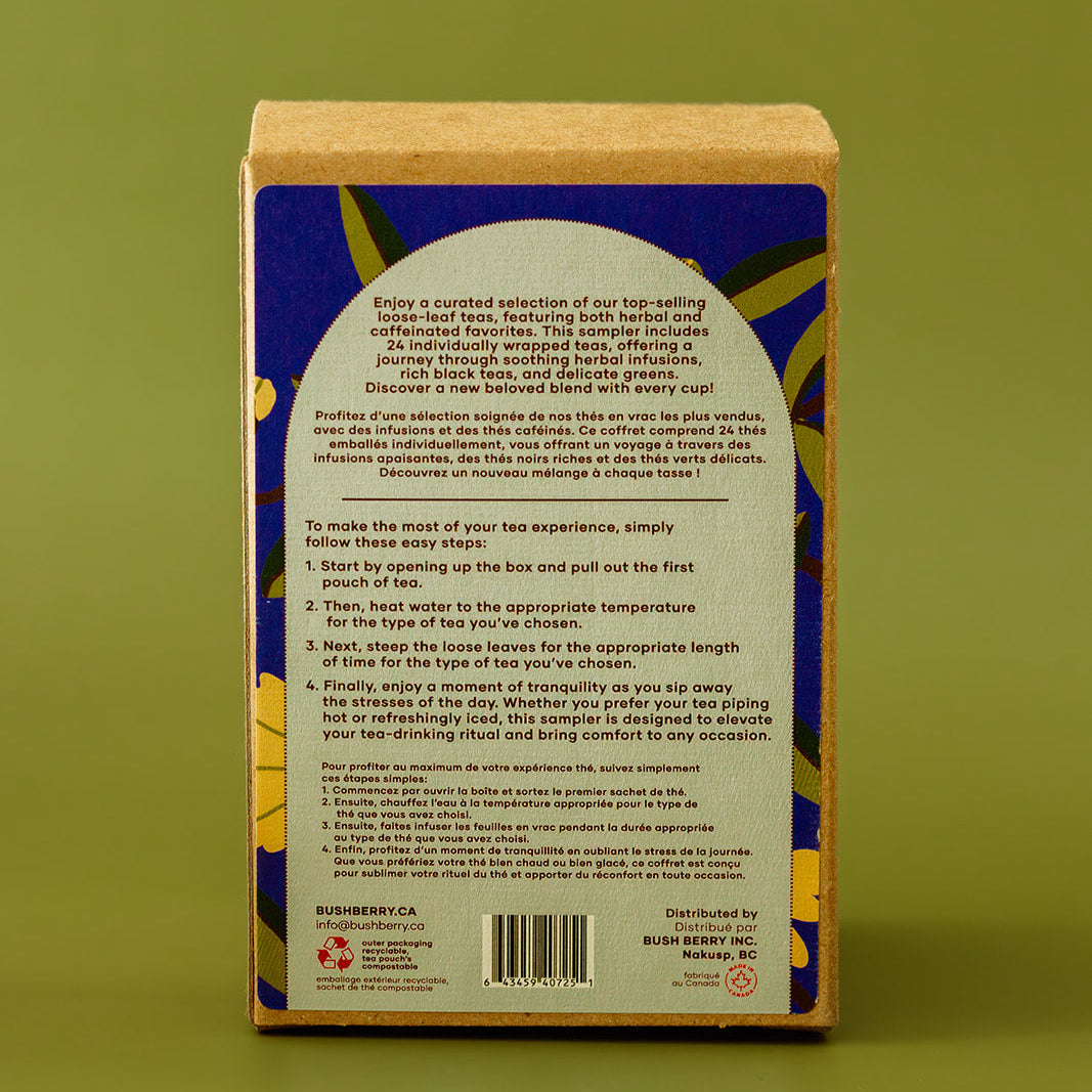 Sample Box | Variety of 24 Popular Teas