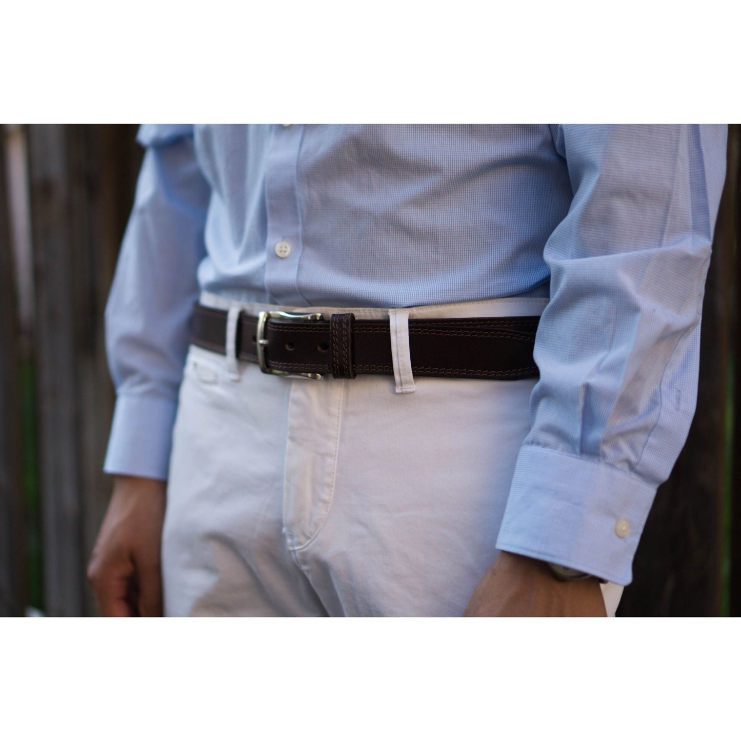 The Milestone Belt - Black Formal 100% Real Leather Belt