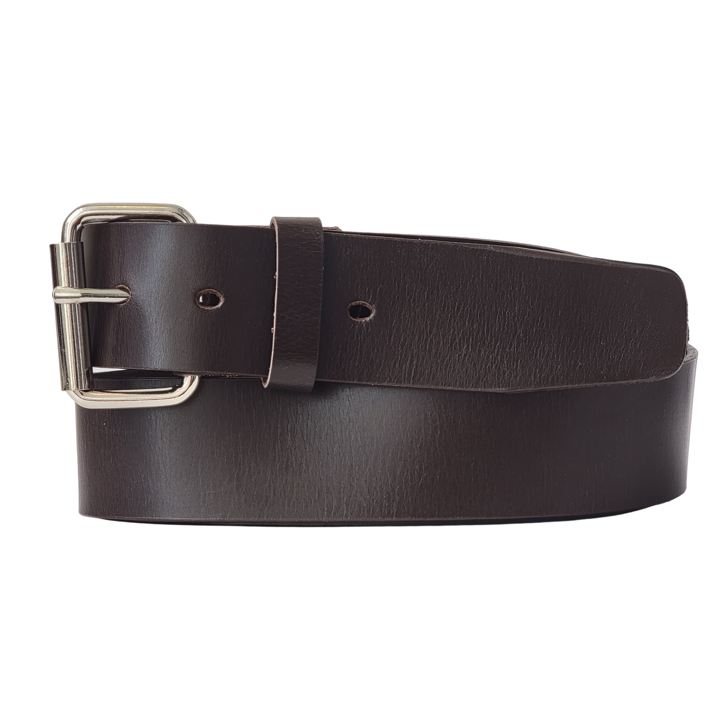 Black 45 mm 100% Full Grain Bridle Leather Belt for Jeans