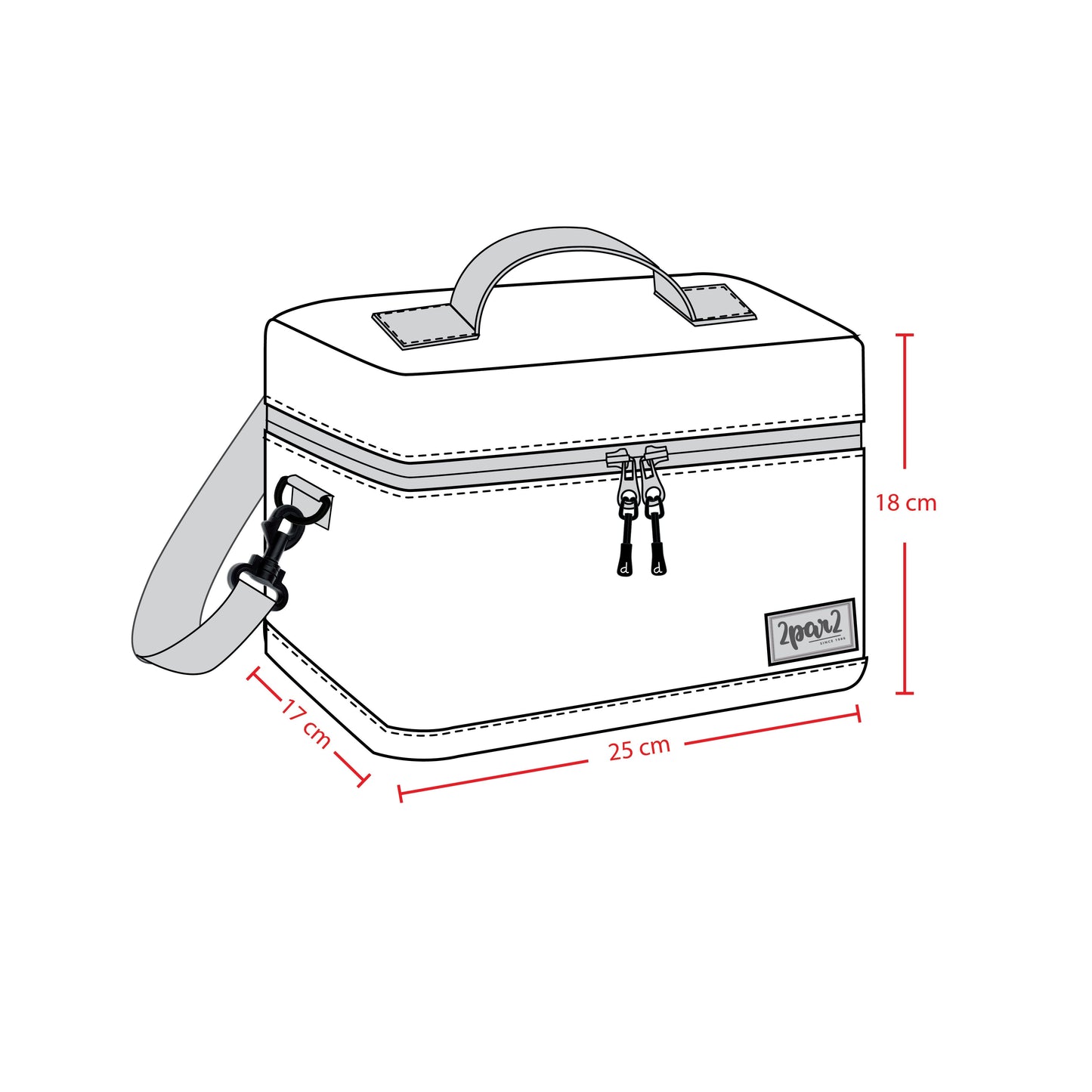 Lunch Box Navy Unicorn Print