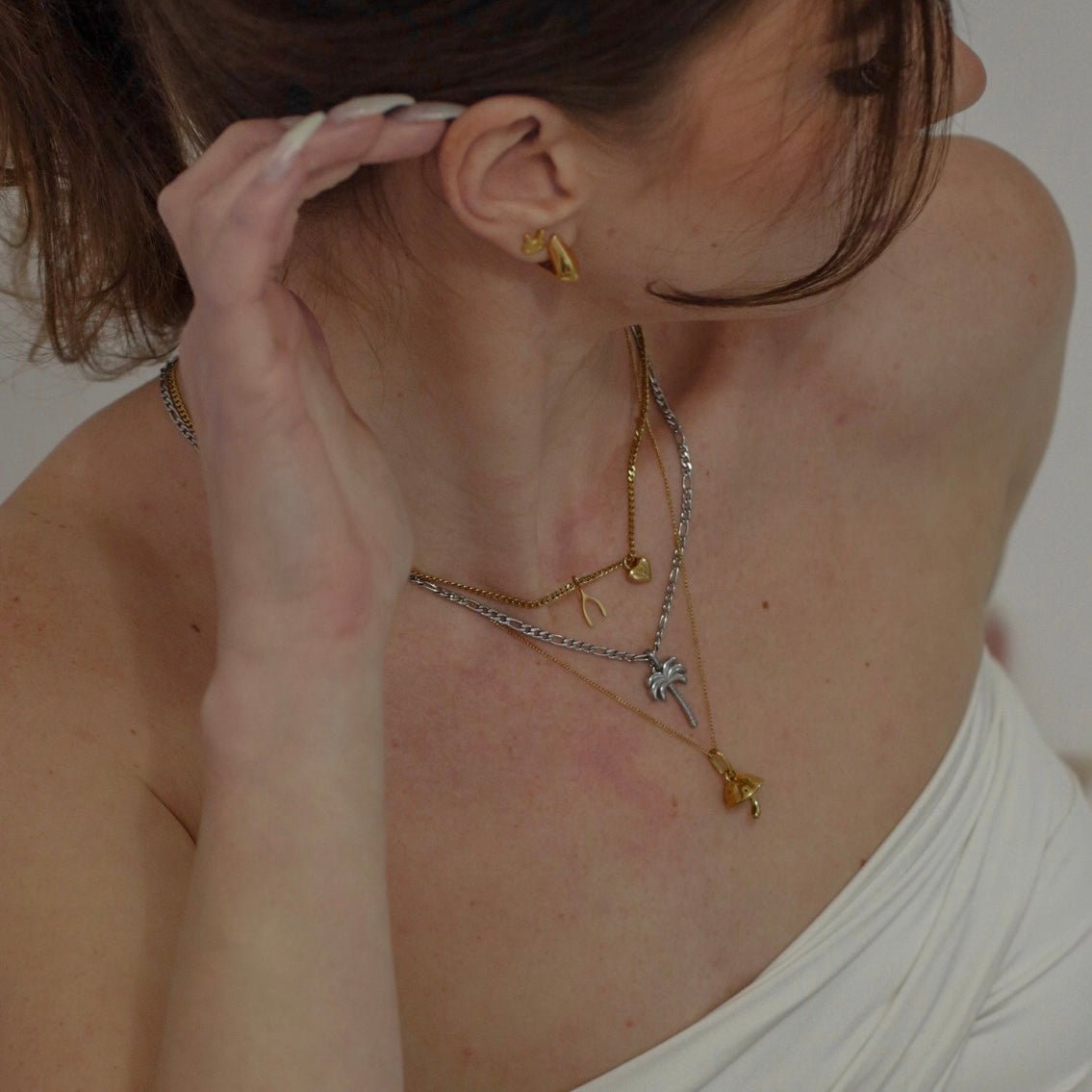 Champignon aka Mushroom Necklace- Gold