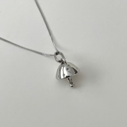 Champignon aka Mushroom Necklace- Silver