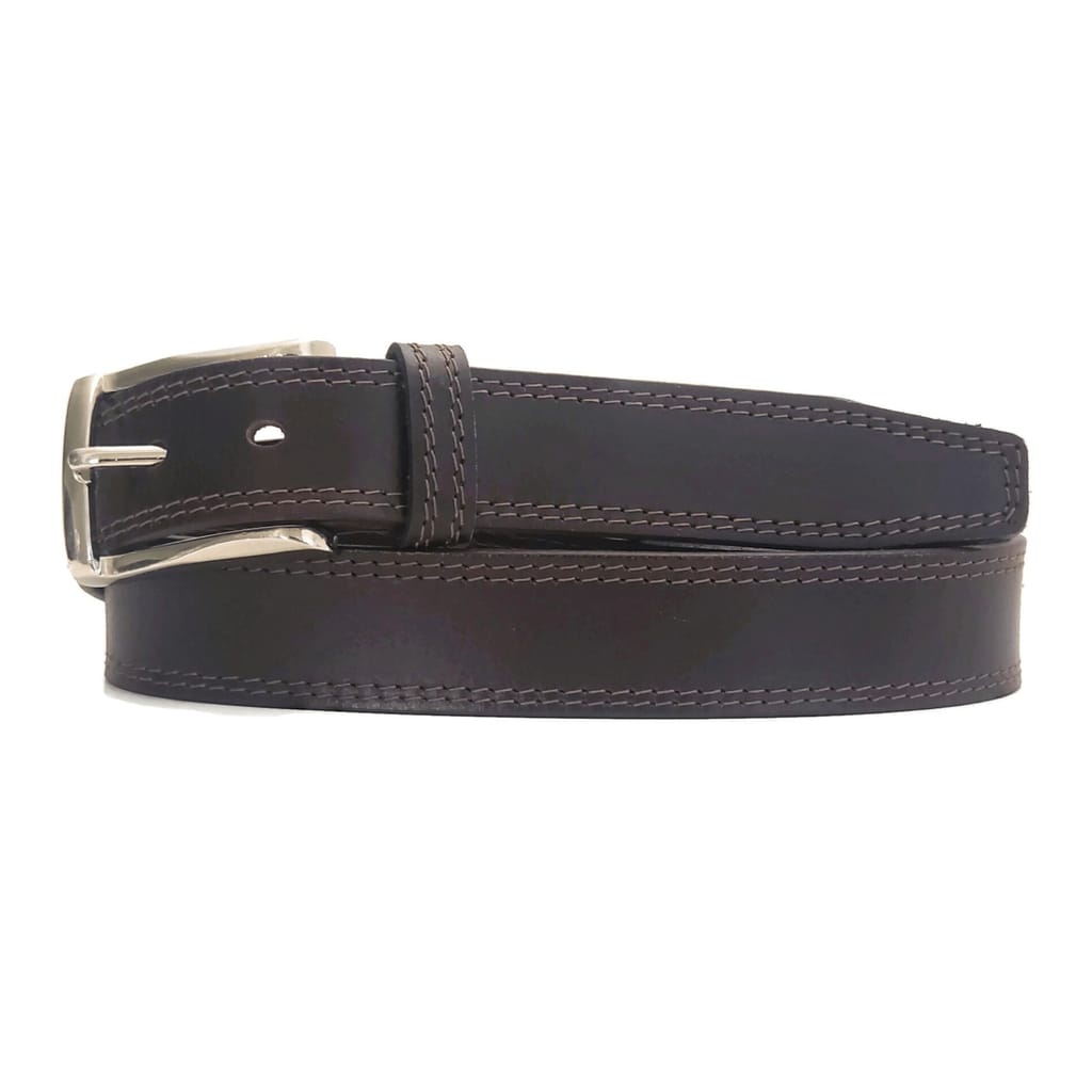 The Milestone Belt - Black Formal 100% Real Leather Belt