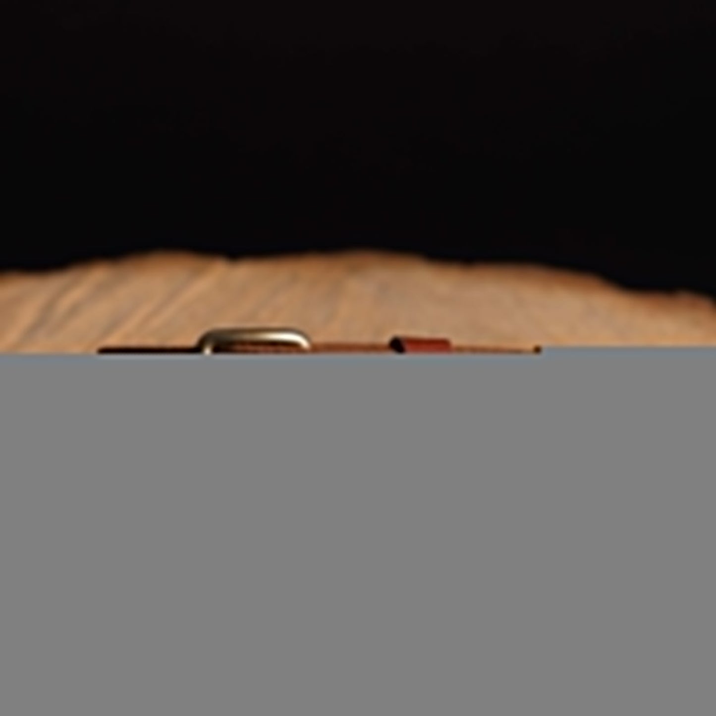 Kyomi- Cognac 100% Premium Leather Belt- Made in Canada