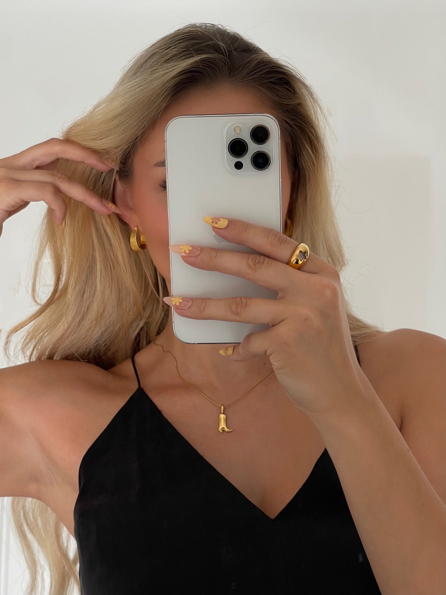 Lottie Boot Necklace- Gold