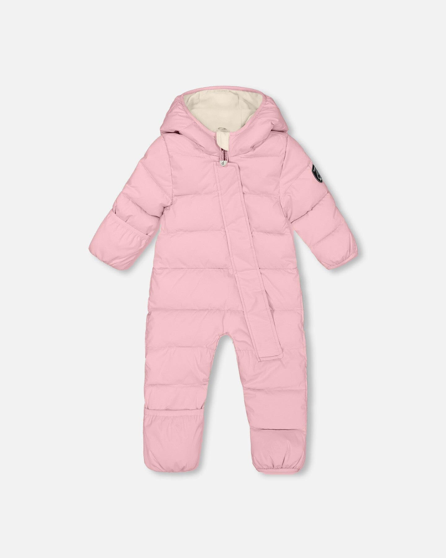 One-Piece Baby Cloud Compressible Snowsuit Designed For Car Seat Pink