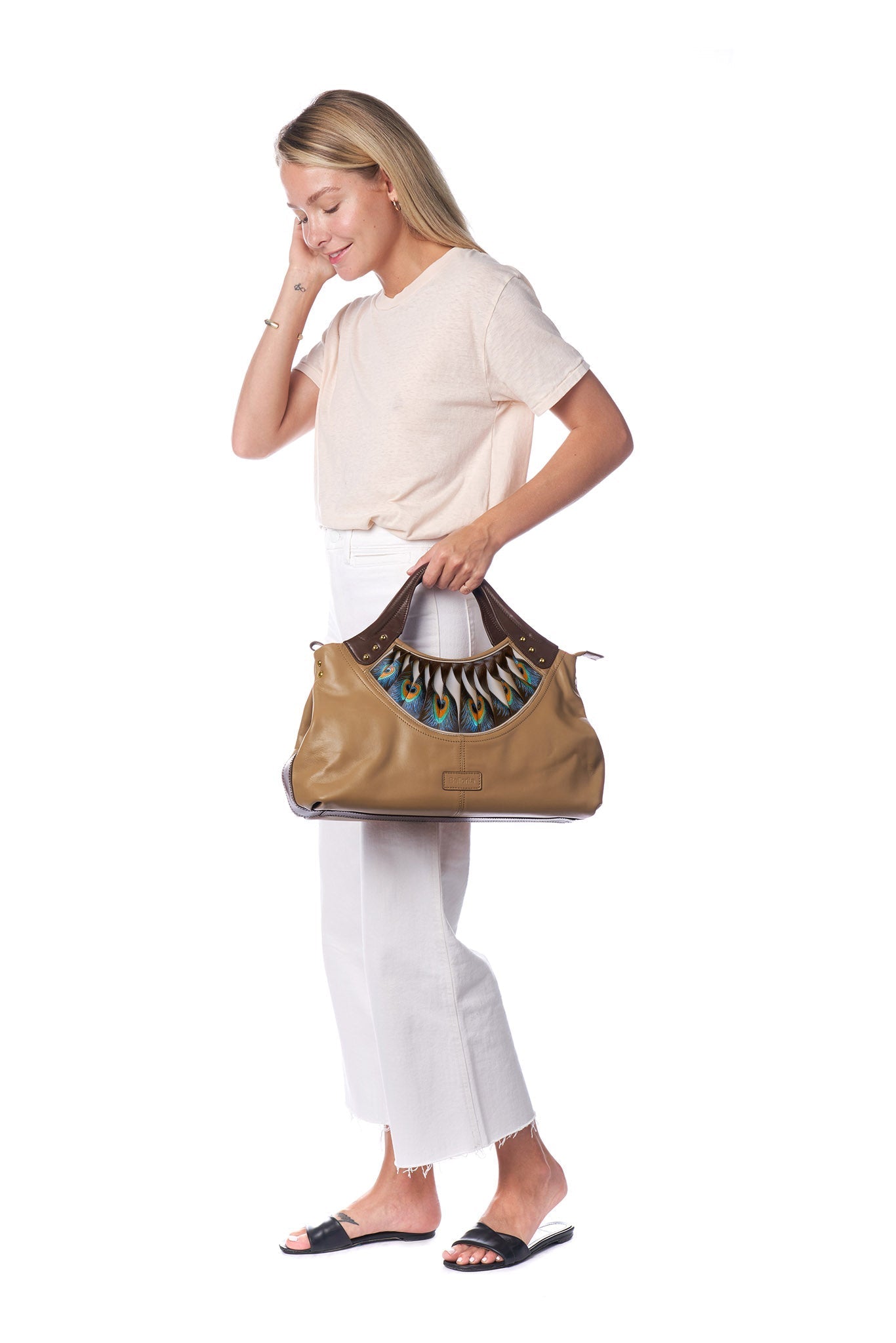 Feather Brown Tote